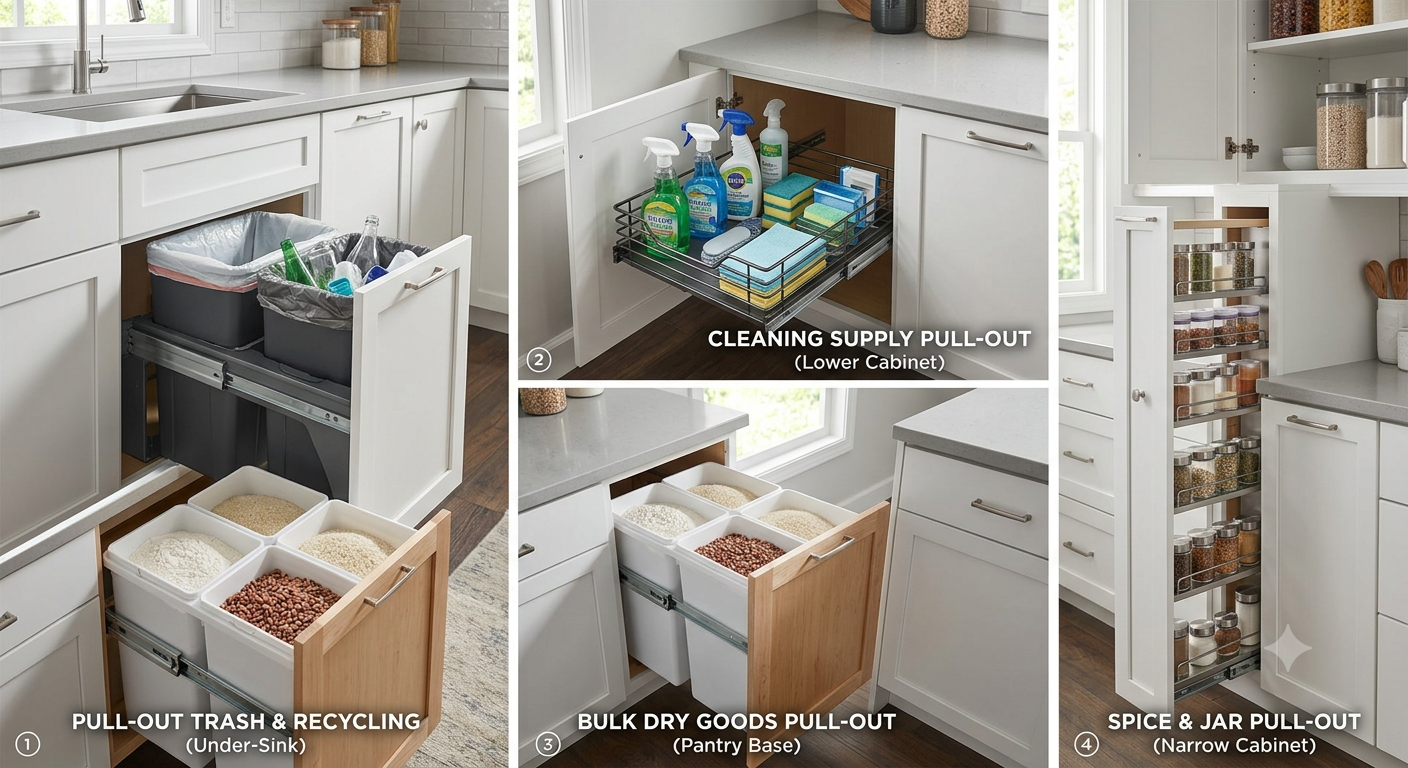 for Pull-Out Storage Bins