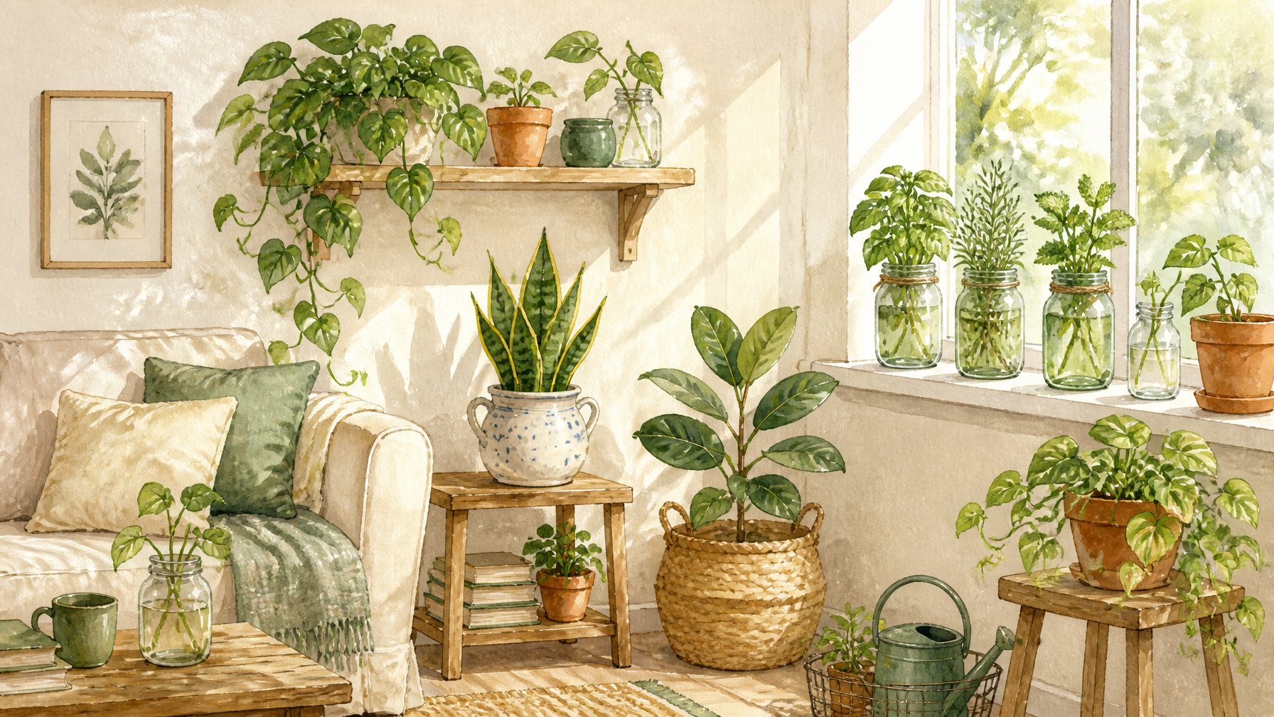 Add Plants for an Affordable Fresh Look