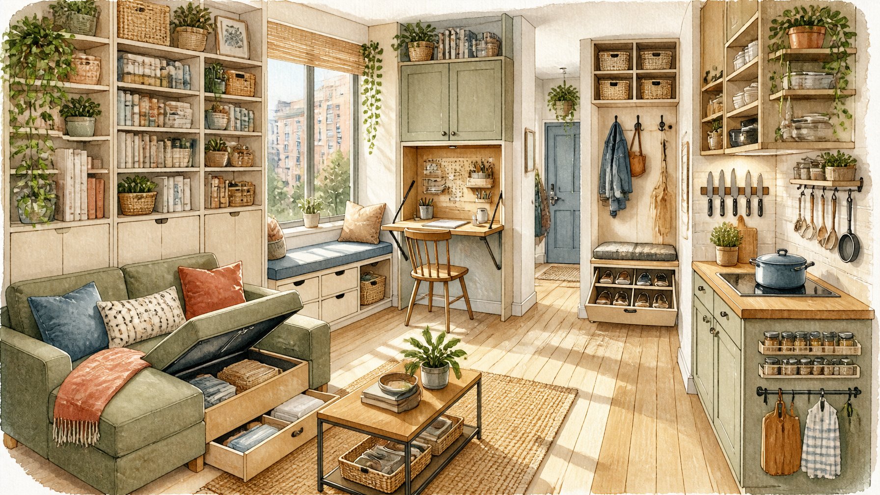 Maximize Small Apartment Storage