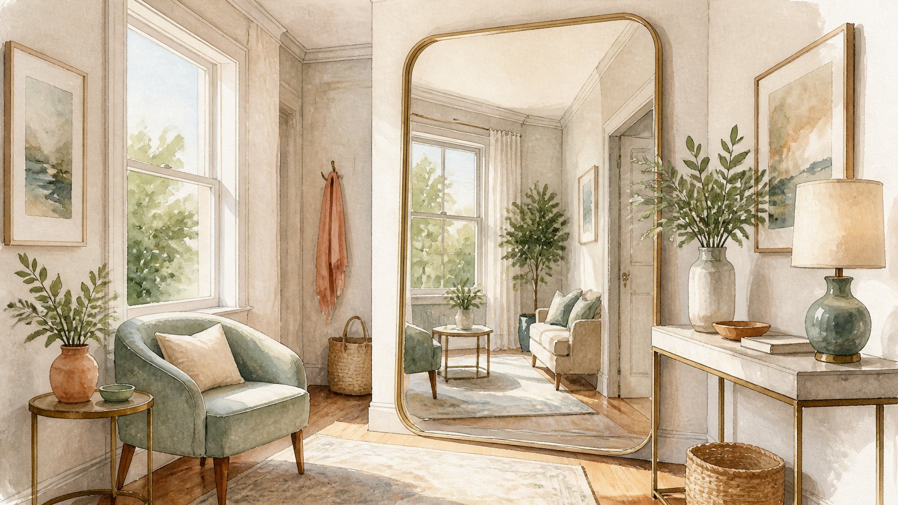 Use Mirrors to Make Small Spaces Feel Bigger