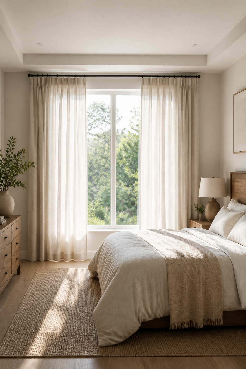 See Simple Bedroom Curtains