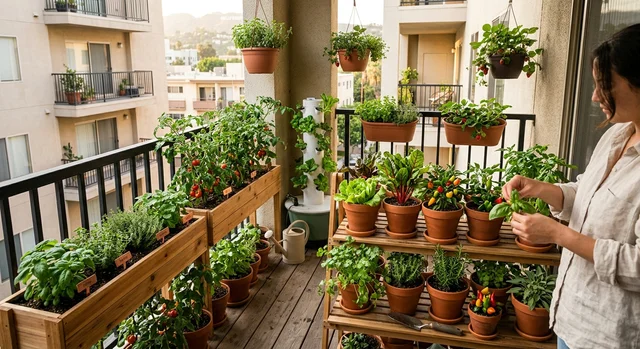 Fresh homegrown cherry tomatoes growing on a vine for container garden